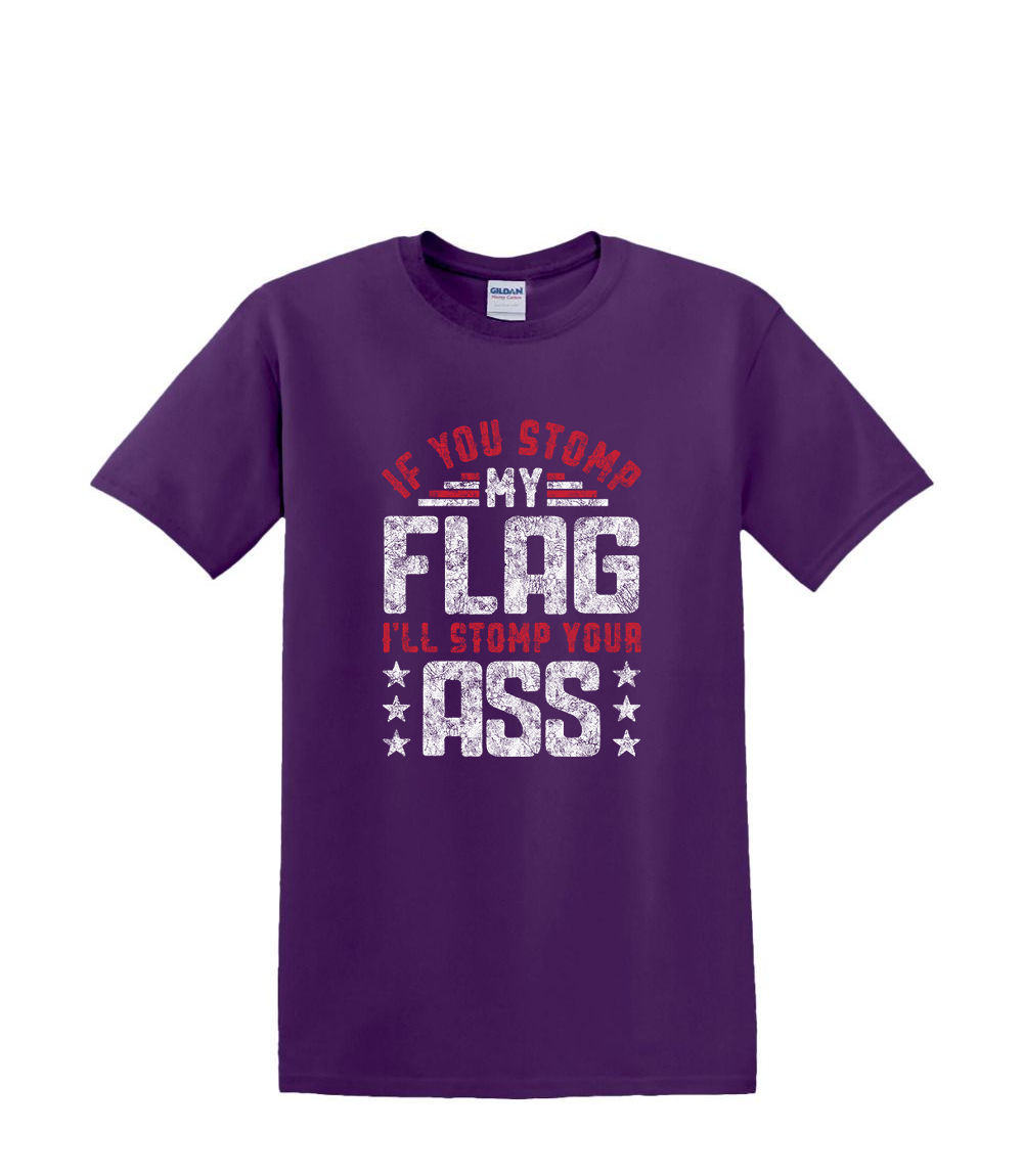 S a 2XL 3XL -STOMP On My FLAG -Bandera Divertido Humor Diversión Adulto - Imagen 21 de 54