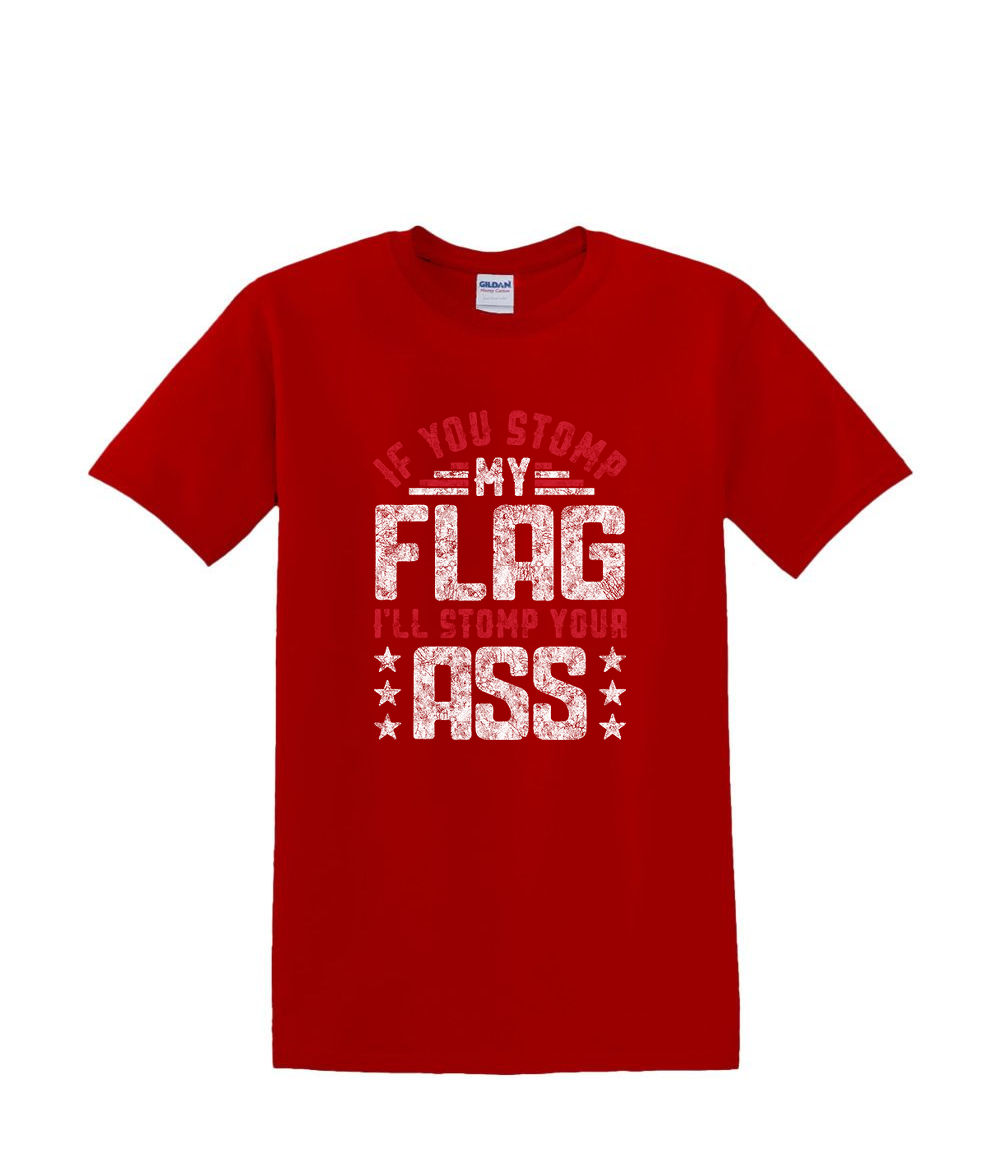 S a 2XL 3XL -STOMP On My FLAG -Bandera Divertido Humor Diversión Adulto - Imagen 27 de 54