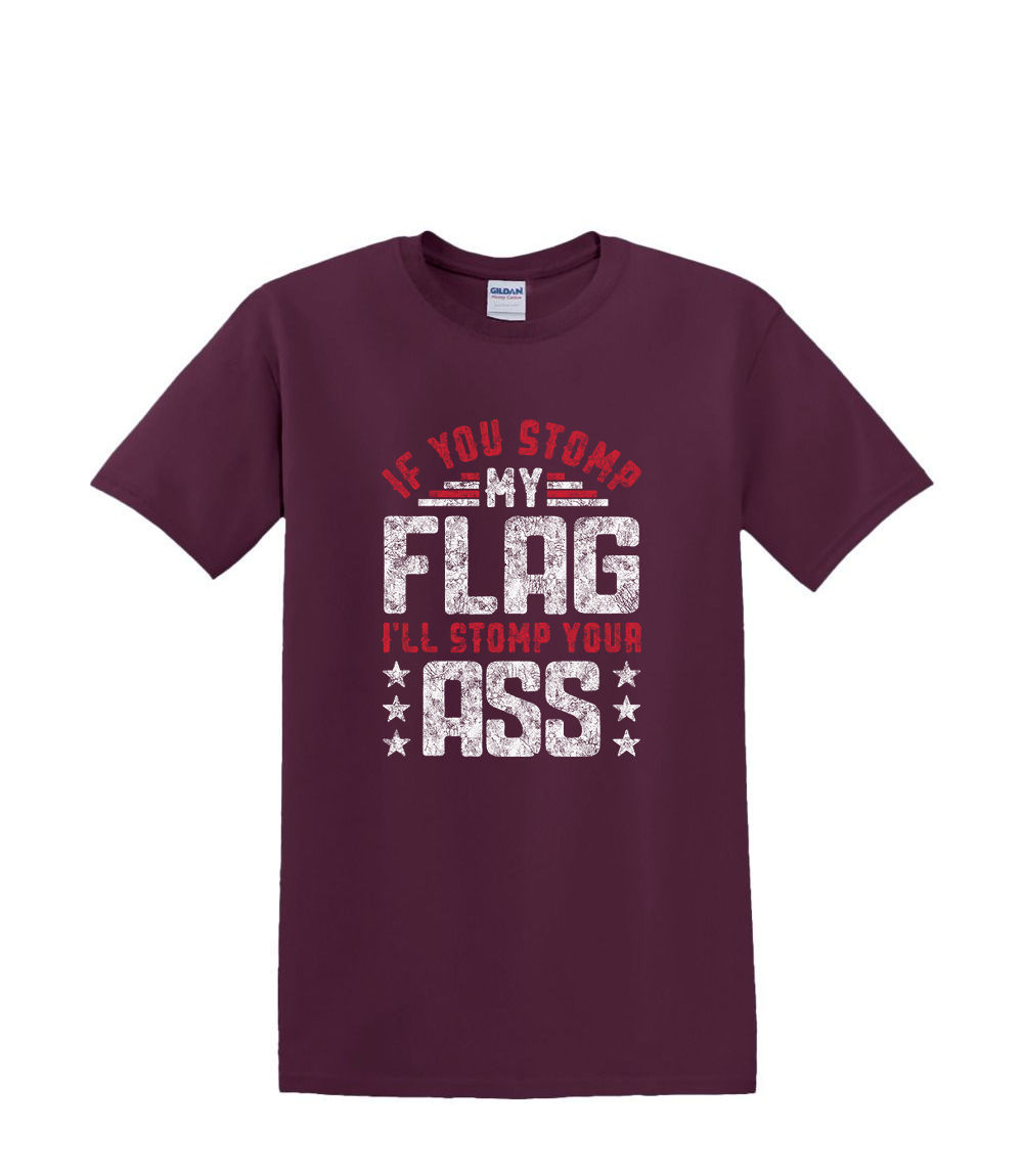 S a 2XL 3XL -STOMP On My FLAG -Bandera Divertido Humor Diversión Adulto - Imagen 44 de 54