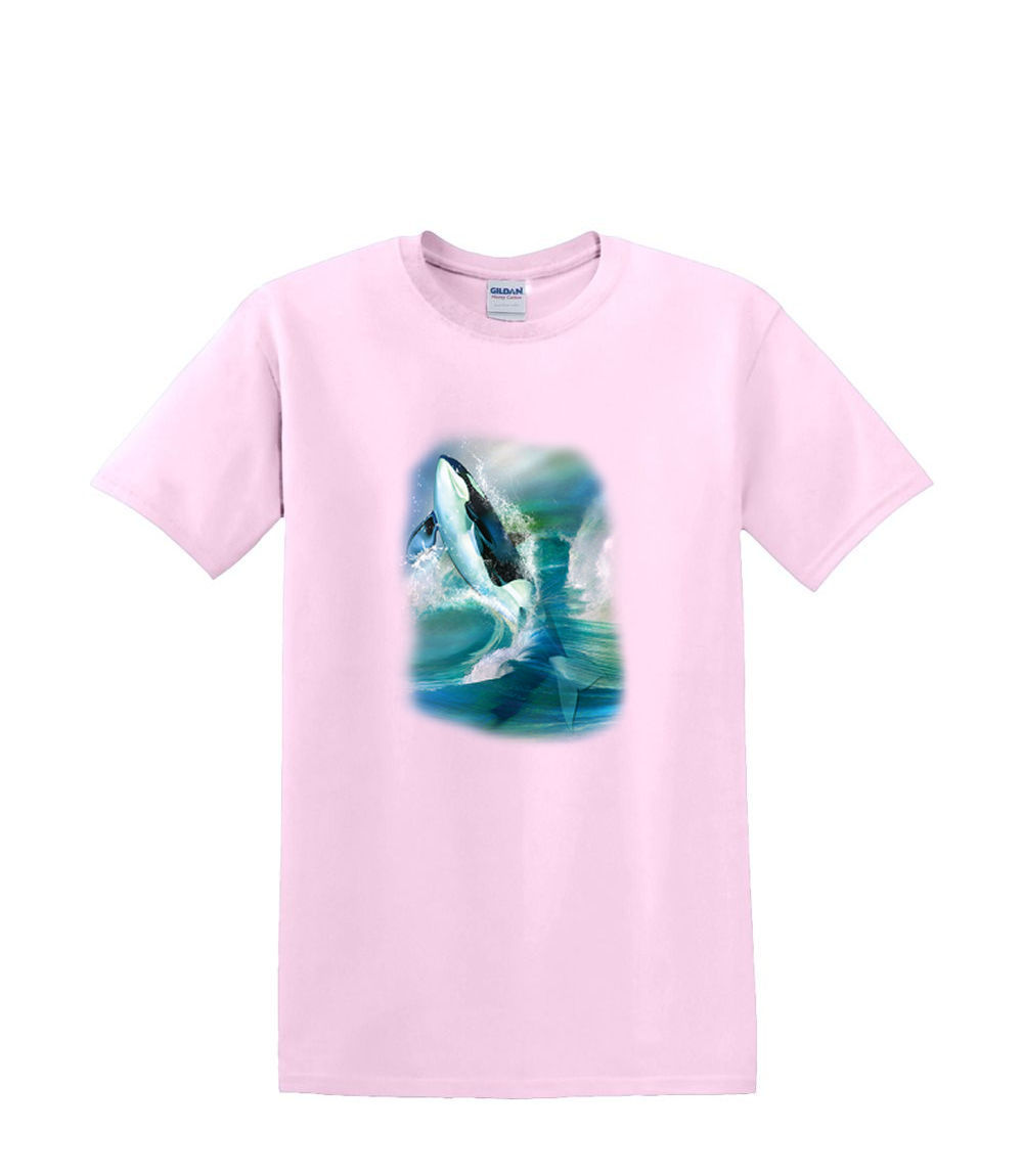 T-Shirt S to 2XL 3XL - ORCA BREAK THROUGH - WHALE MARINE NATURE Adult - Picture 33 of 36