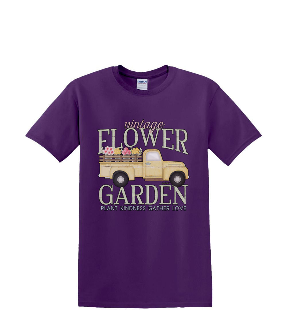 Camiseta S a 2XL 3XL - FLOR jardín CAMIÓN primavera flores diversión adulto - Imagen 30 de 72