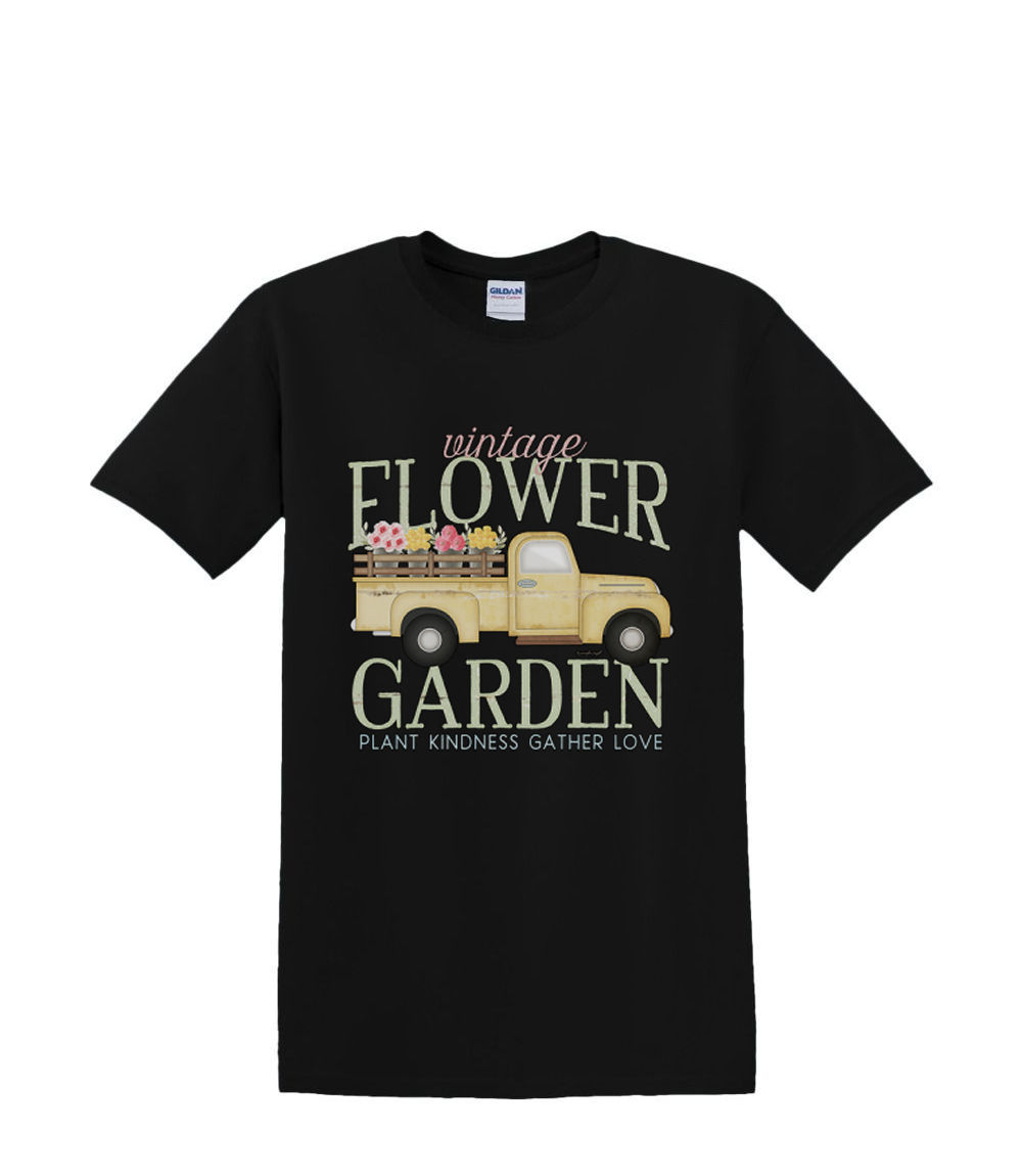 Camiseta S a 2XL 3XL - FLOR jardín CAMIÓN primavera flores diversión adulto - Imagen 14 de 72