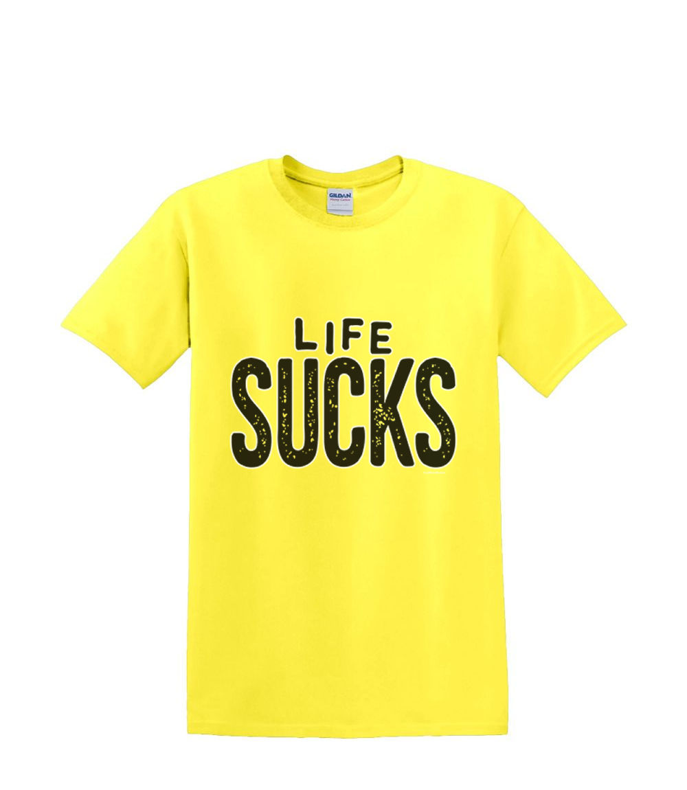 T-Shirt S to 2XL 3XL - LIFE SUCKS humor comic fun adult - Picture 51 of 72
