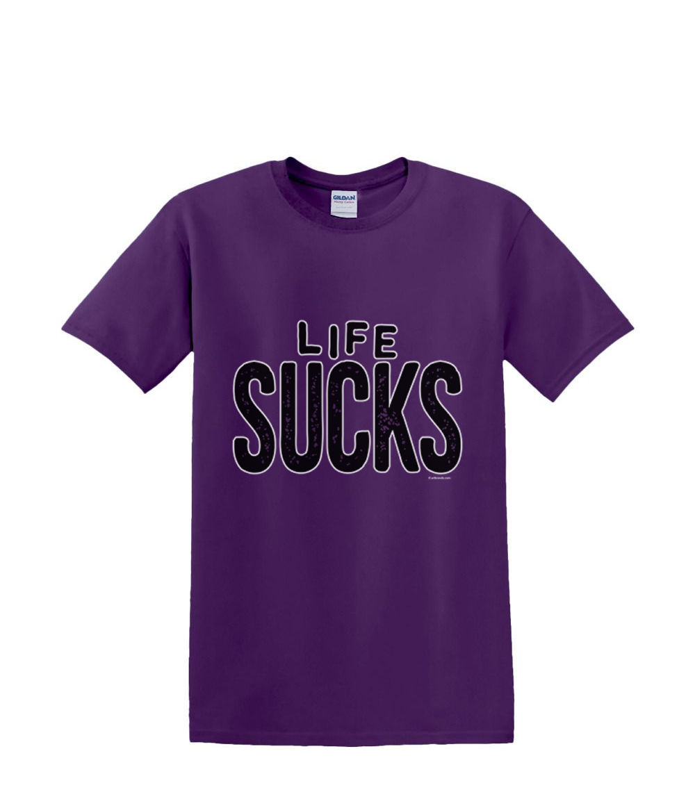 T-Shirt S to 2XL 3XL - LIFE SUCKS humor comic fun adult - Picture 28 of 72