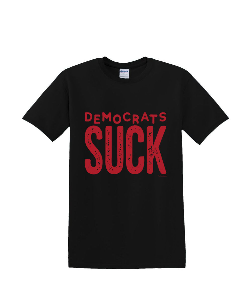 T-Shirt S to 2XL 3XL - DEMOCRATS SUCK humor political comic fun adult - Picture 16 of 72