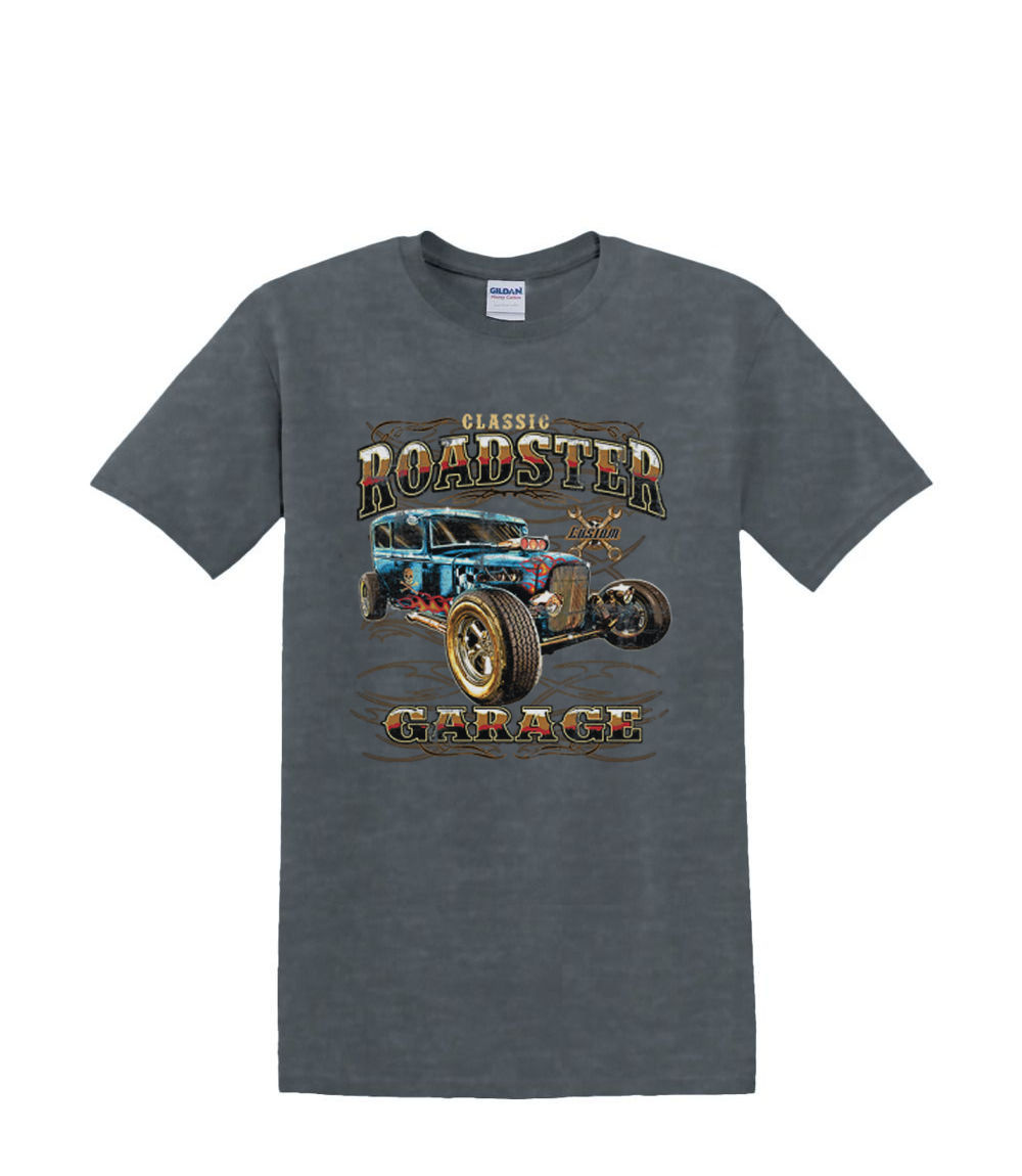 T-Shirt S to 2XL 3XL - classic AMERICAN roadster hotrod GARAGE coupe car adult - Picture 59 of 72