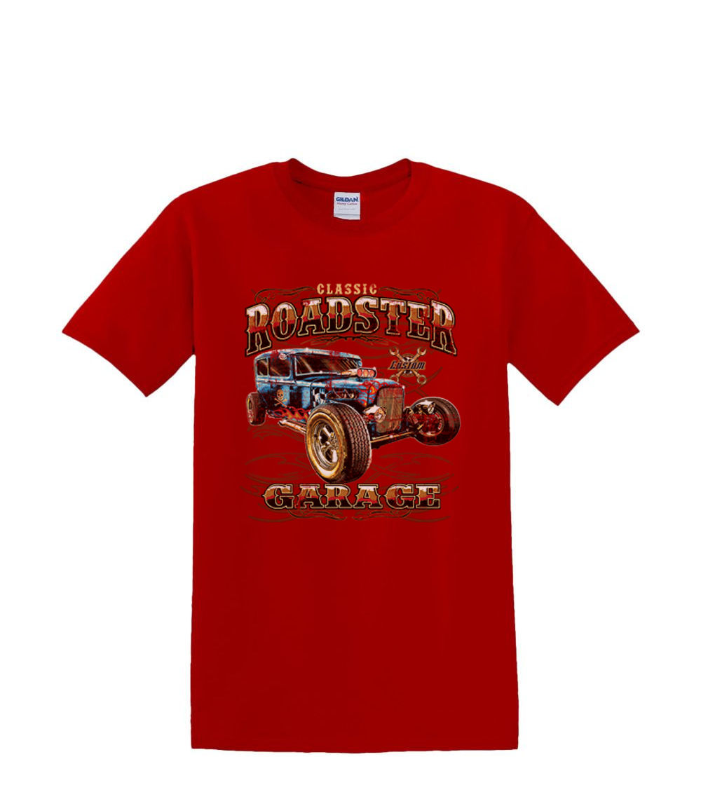 T-Shirt S to 2XL 3XL - classic AMERICAN roadster hotrod GARAGE coupe car adult - Picture 41 of 72