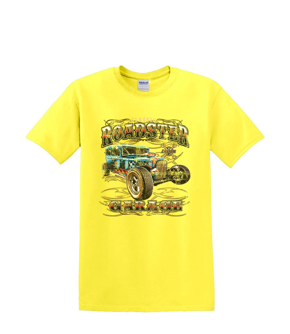 T-Shirt S to 2XL 3XL - classic AMERICAN roadster hotrod GARAGE coupe car adult - Picture 54 of 72