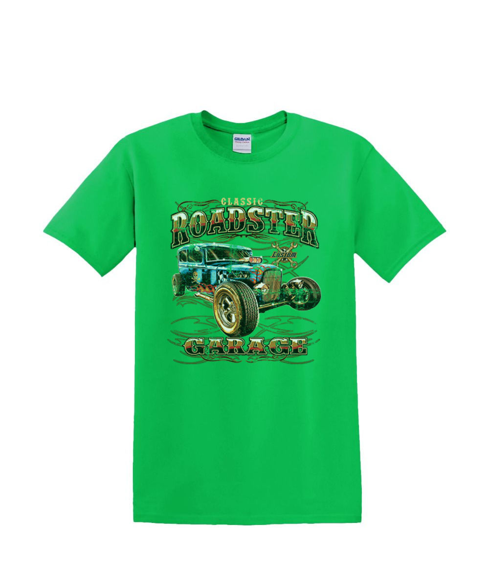 T-Shirt S to 2XL 3XL - classic AMERICAN roadster hotrod GARAGE coupe car adult - Picture 22 of 72