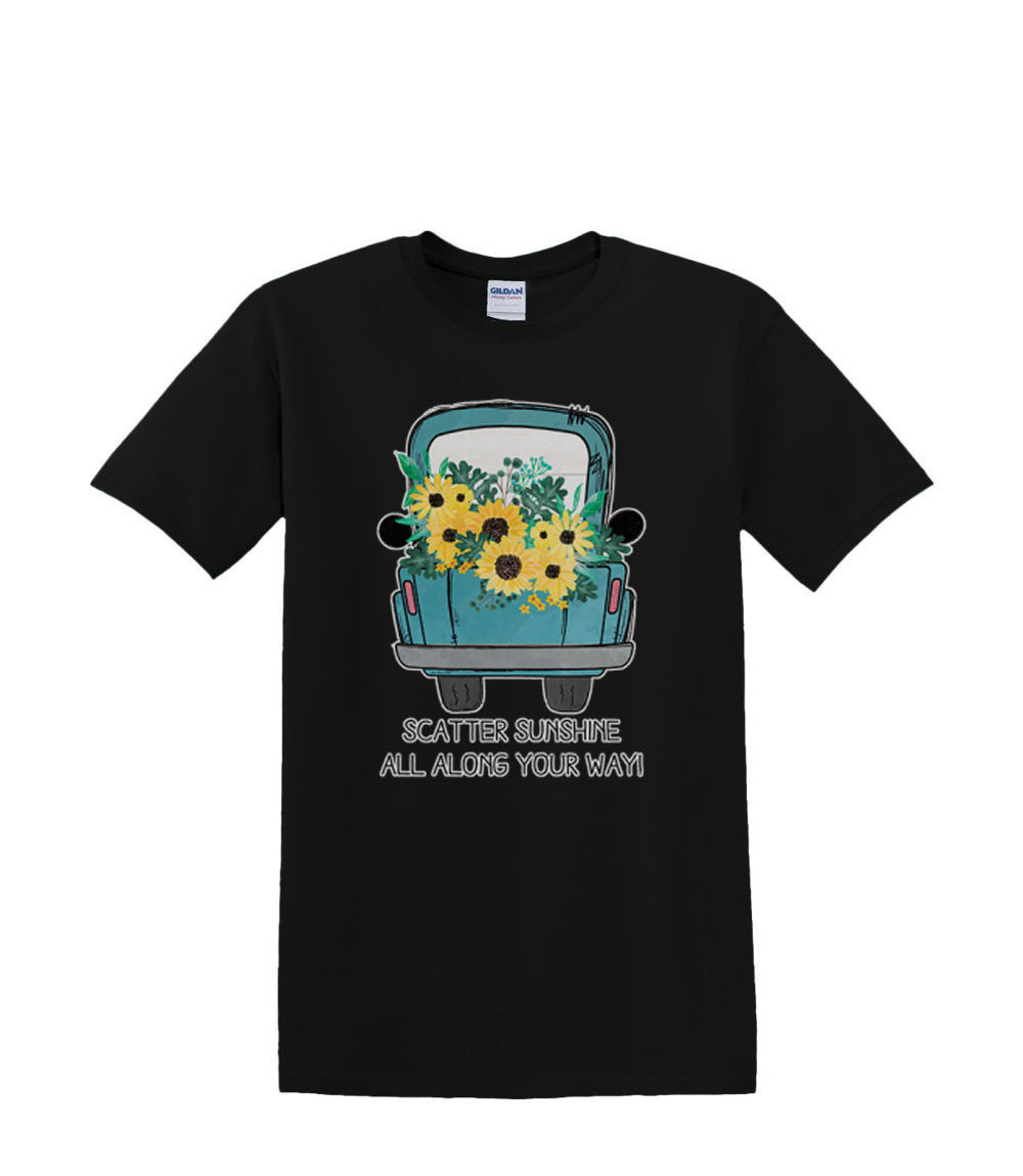 Camiseta S a 2XL 3XL - SCATTER SUNSHINE Flor Baúl Primavera Camión Divertido Adulto - Imagen 17 de 72