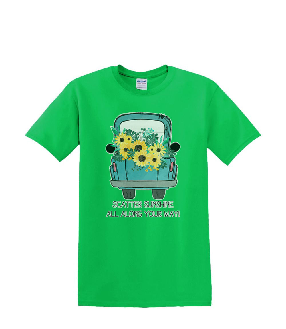 Camiseta S a 2XL 3XL - SCATTER SUNSHINE Flor Baúl Primavera Camión Divertido Adulto - Imagen 21 de 72
