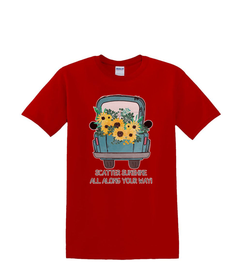 Camiseta S a 2XL 3XL - SCATTER SUNSHINE Flor Baúl Primavera Camión Divertido Adulto - Imagen 38 de 72