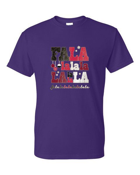 T-Shirt XL 2XL 3XL - FALA LALALA SANTA - SEASONAL SINGING CHRISTMAS FUN Adult - Picture 28 of 45