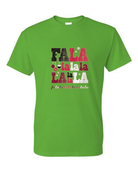 T-Shirt - FALA LALALA SANTA - SEASONAL SINGING CHRISTMAS FUN Adult - Picture 43 of 56