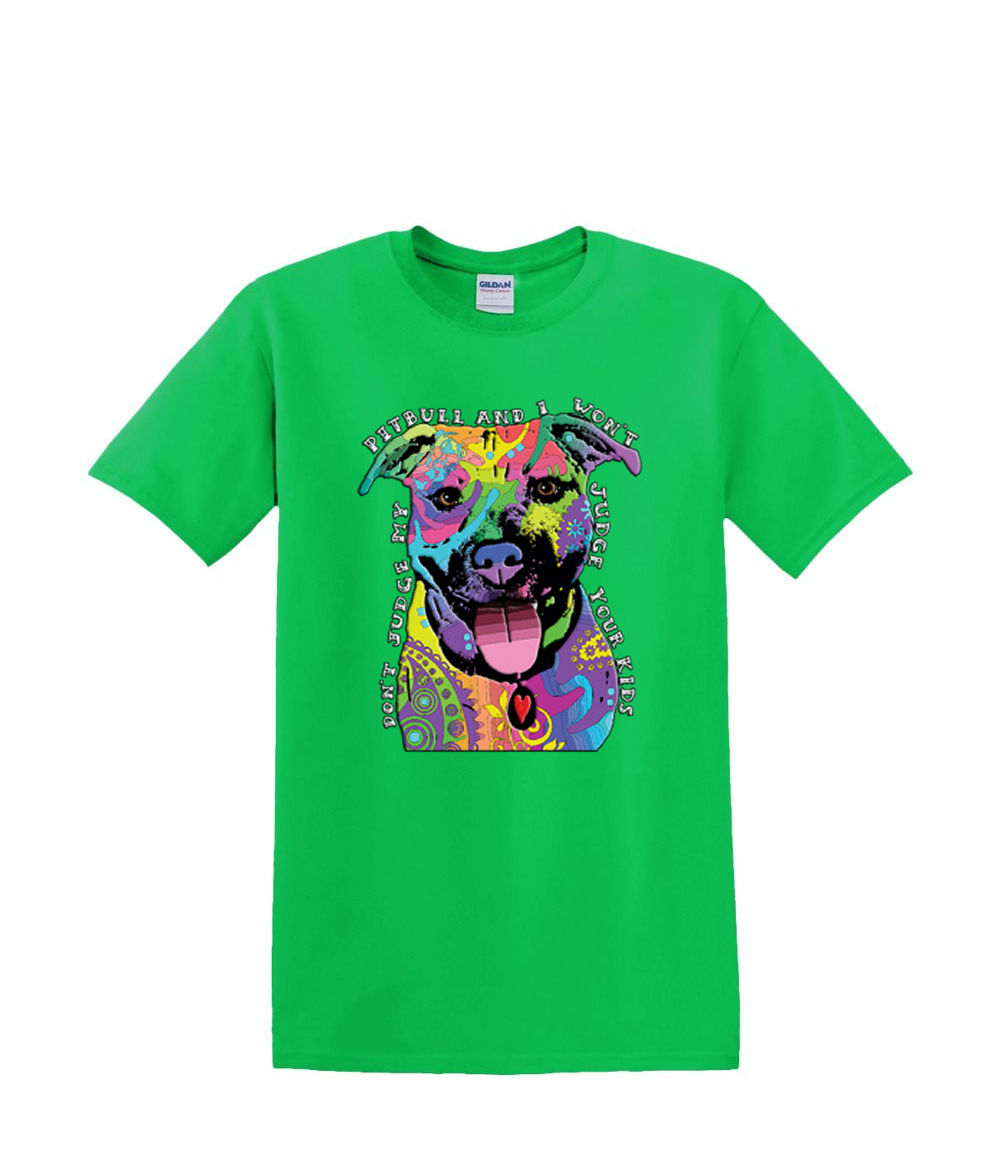 S to 2XL 3XL - PUFF - don't JUDGE me puppy pitbull - dog pet neon adult - Picture 21 of 72