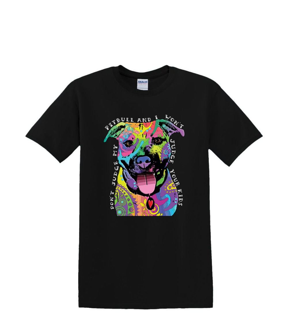 S to 2XL 3XL - PUFF - don't JUDGE me puppy pitbull - dog pet neon adult - Picture 14 of 72