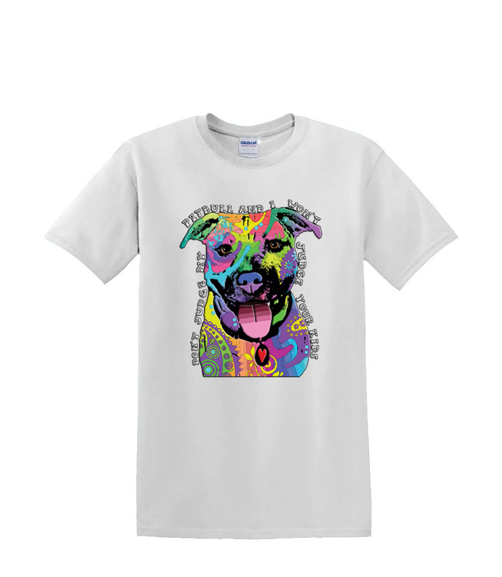 S to 2XL 3XL - PUFF - don't JUDGE me puppy pitbull - dog pet neon adult - Picture 43 of 72