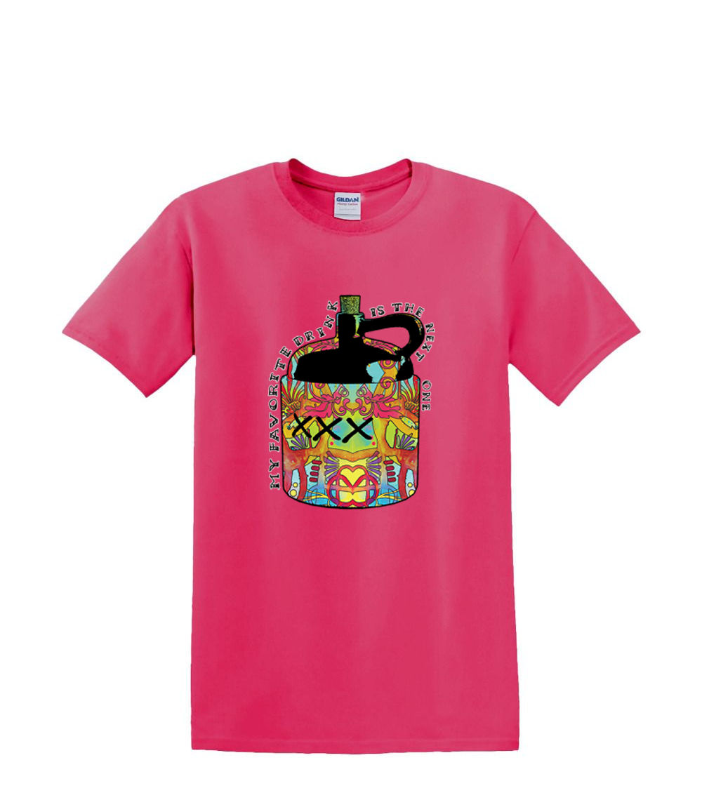 T-Shirt S bis 2XL 3XL - MY FAVORITE DRINK - Neon Kanne Flasche - Fun Humor Erwachsene - Bild 62 von 72
