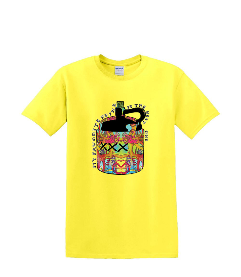 T-Shirt S bis 2XL 3XL - MY FAVORITE DRINK - Neon Kanne Flasche - Fun Humor Erwachsene - Bild 52 von 72