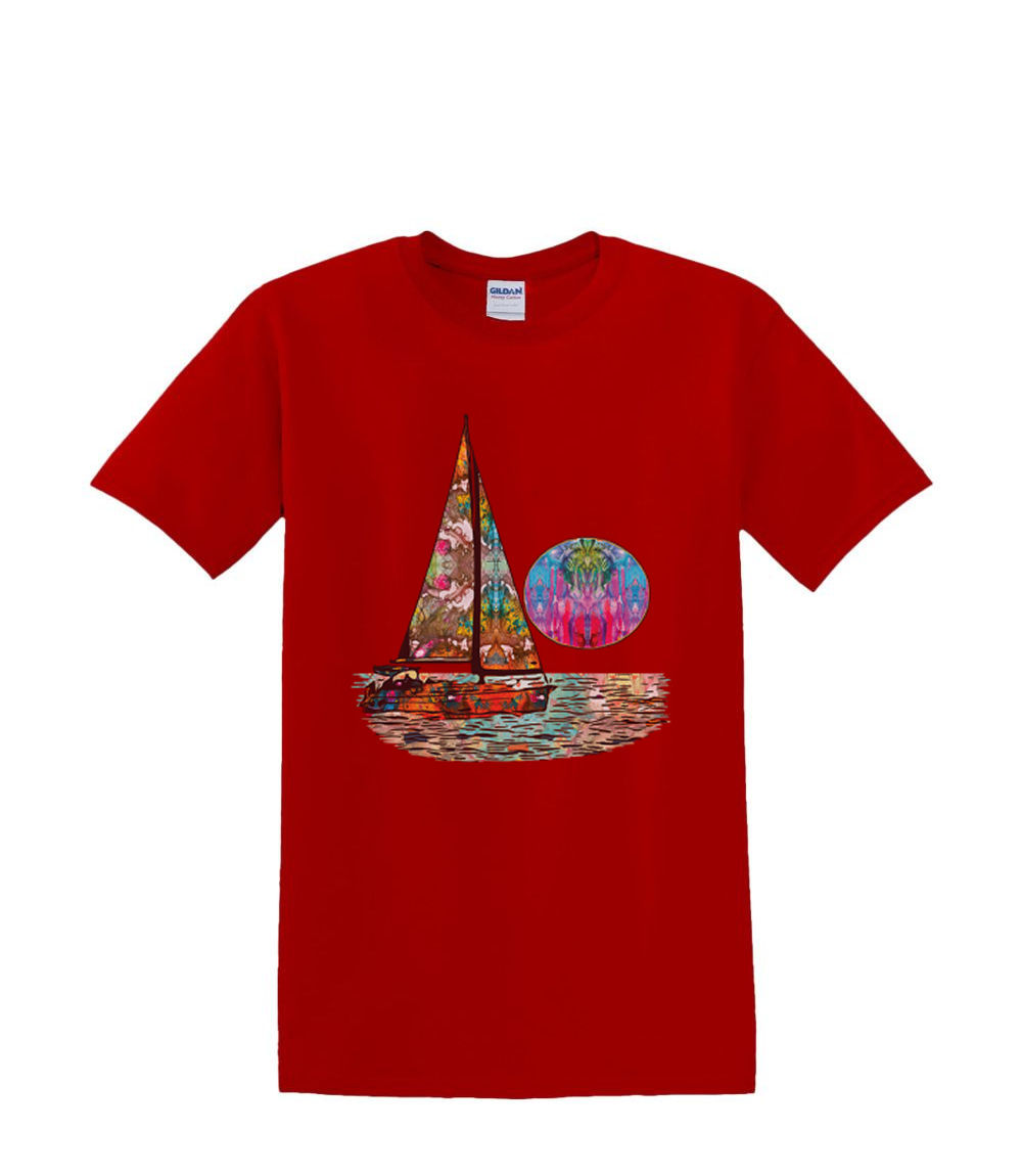 Camiseta S a 2XL 3XL - VELERO AMANECER yate agua neón diversión adulto - Imagen 41 de 72