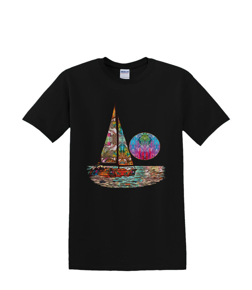 Camiseta S a 2XL 3XL - VELERO AMANECER yate agua neón diversión adulto - Imagen 18 de 72