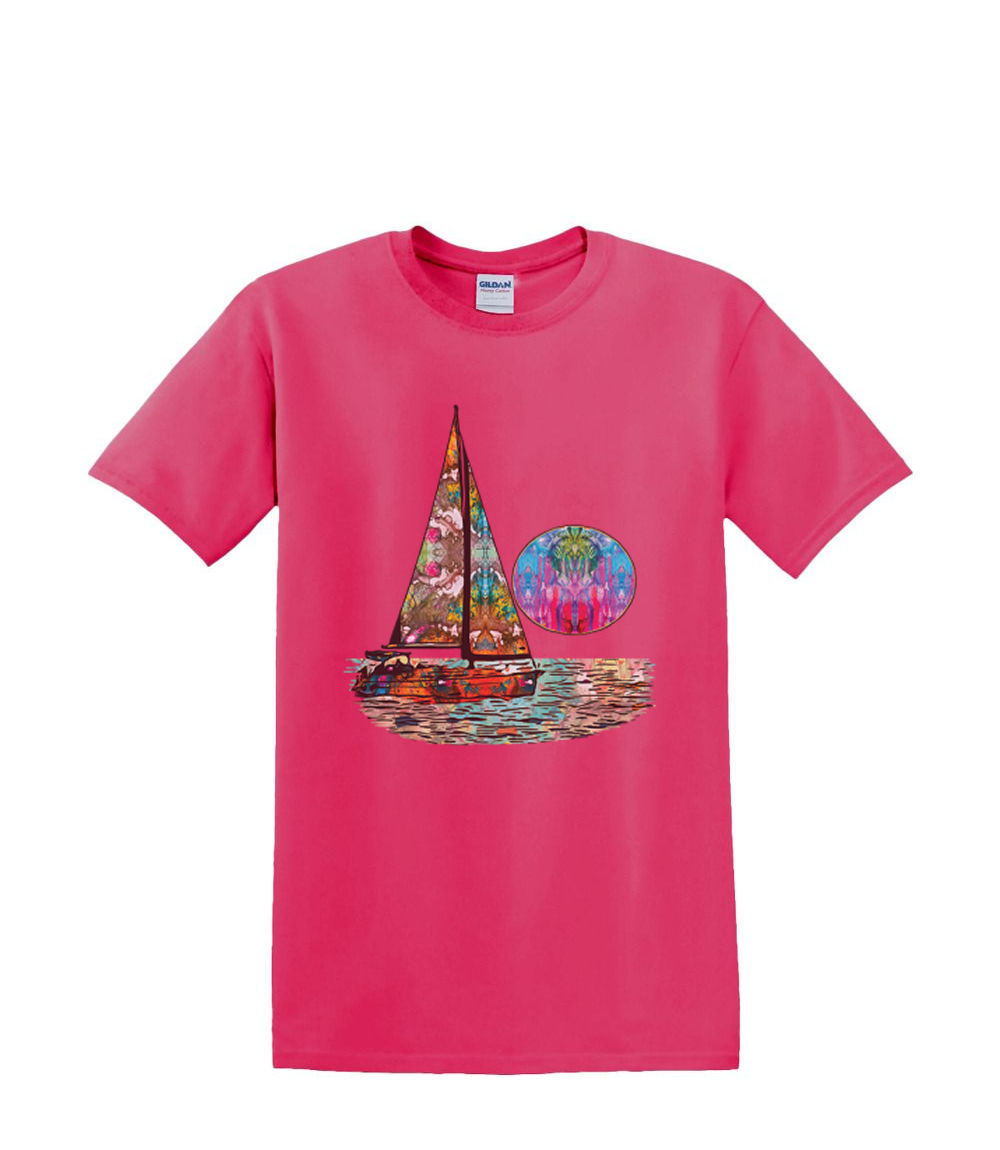 Camiseta S a 2XL 3XL - VELERO AMANECER yate agua neón diversión adulto - Imagen 66 de 72