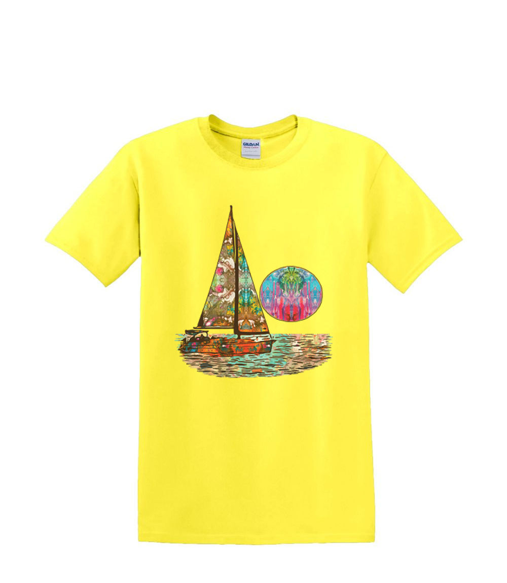 Camiseta S a 2XL 3XL - VELERO AMANECER yate agua neón diversión adulto - Imagen 54 de 72