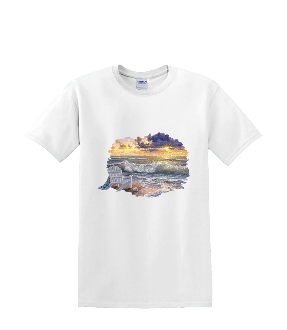 T-shirt small to 3xL BE STILL BEACH sealife resort relax waves nautical fun