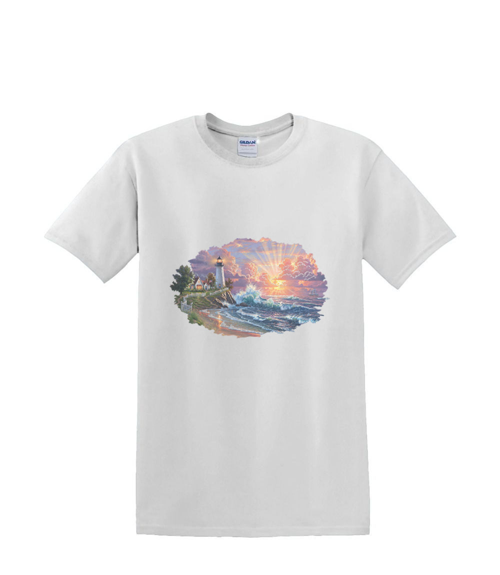 T-shirt small to 3xL LIGHT of HOPE LIGHTHOUSE sealife resort waves nautical fun - Picture 26 of 36