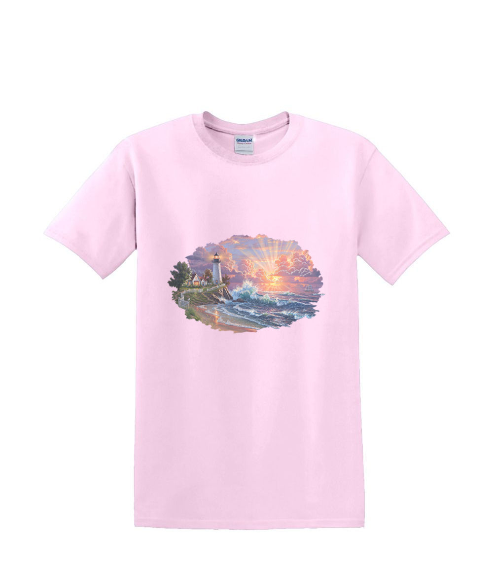 T-shirt small to 3xL LIGHT of HOPE LIGHTHOUSE sealife resort waves nautical fun - Picture 31 of 36