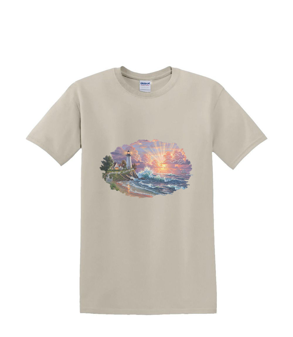 T-shirt small to 3xL LIGHT of HOPE LIGHTHOUSE sealife resort waves nautical fun - Picture 19 of 36