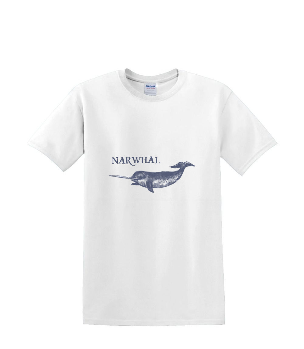 T-shirt small to 3xL - NORWHAL UNICORN sealife nautical fun- adult - Picture 11 of 36