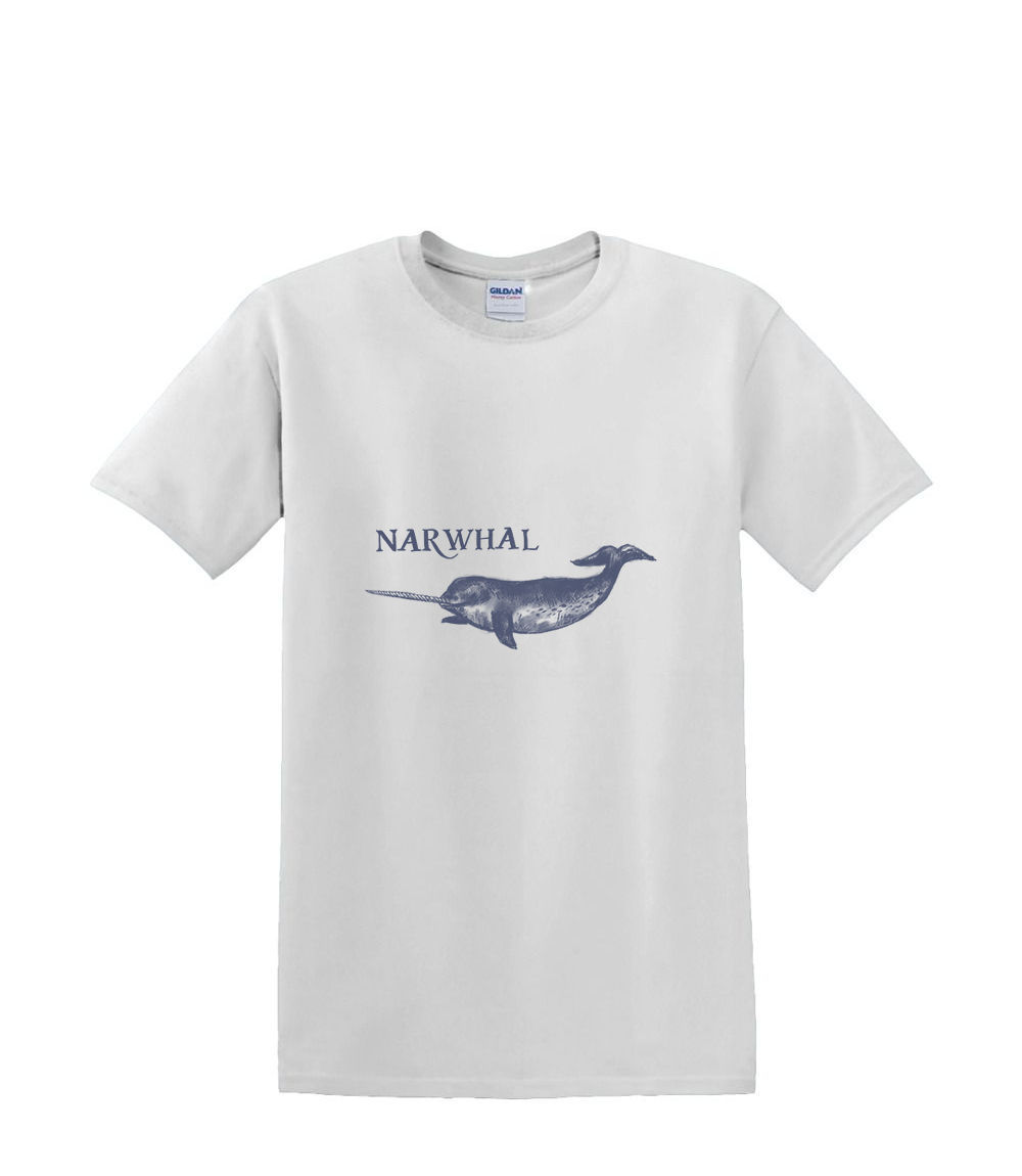 T-shirt small to 3xL - NORWHAL UNICORN sealife nautical fun- adult - Picture 27 of 36
