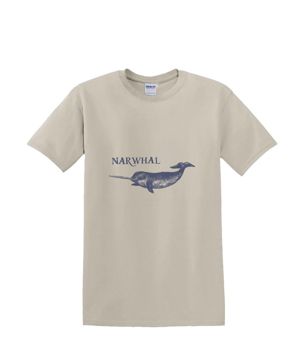T-shirt small to 3xL - NORWHAL UNICORN sealife nautical fun- adult - Picture 22 of 36