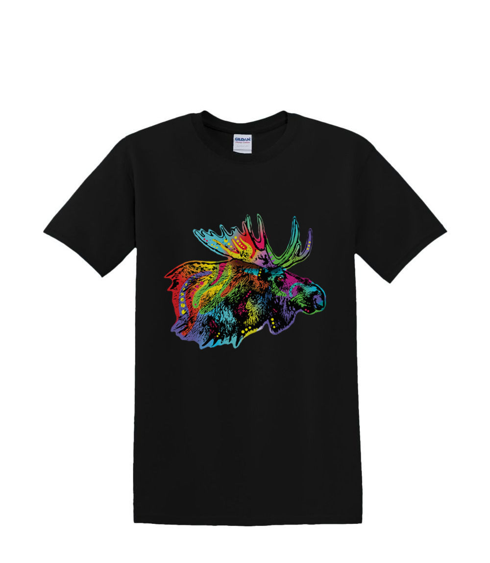 T-Shirt S bis 2XL 3XL - BUNTE ELCHE Neon Fun Erwachsene - Bild 15 von 72
