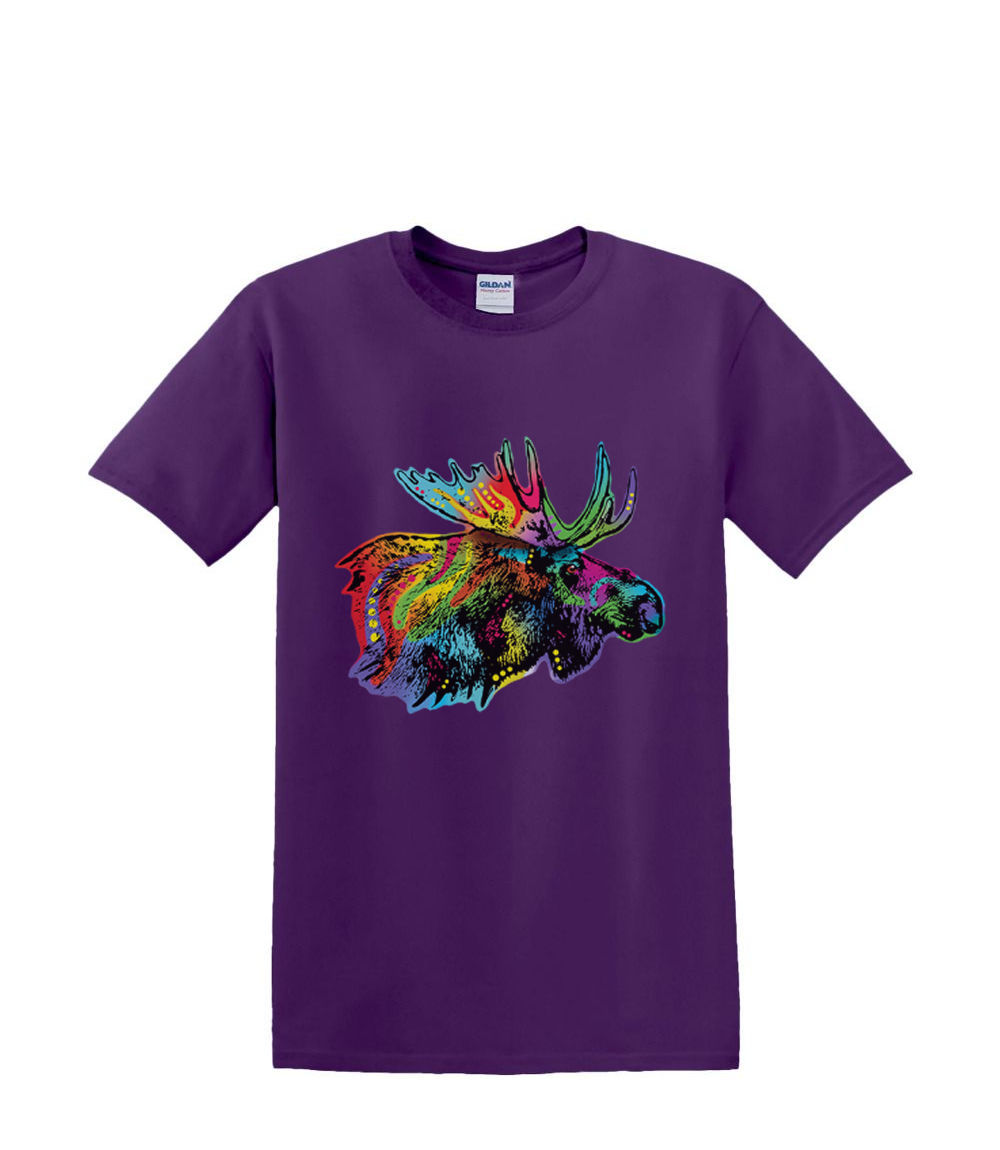T-Shirt S bis 2XL 3XL - BUNTE ELCHE Neon Fun Erwachsene - Bild 27 von 72