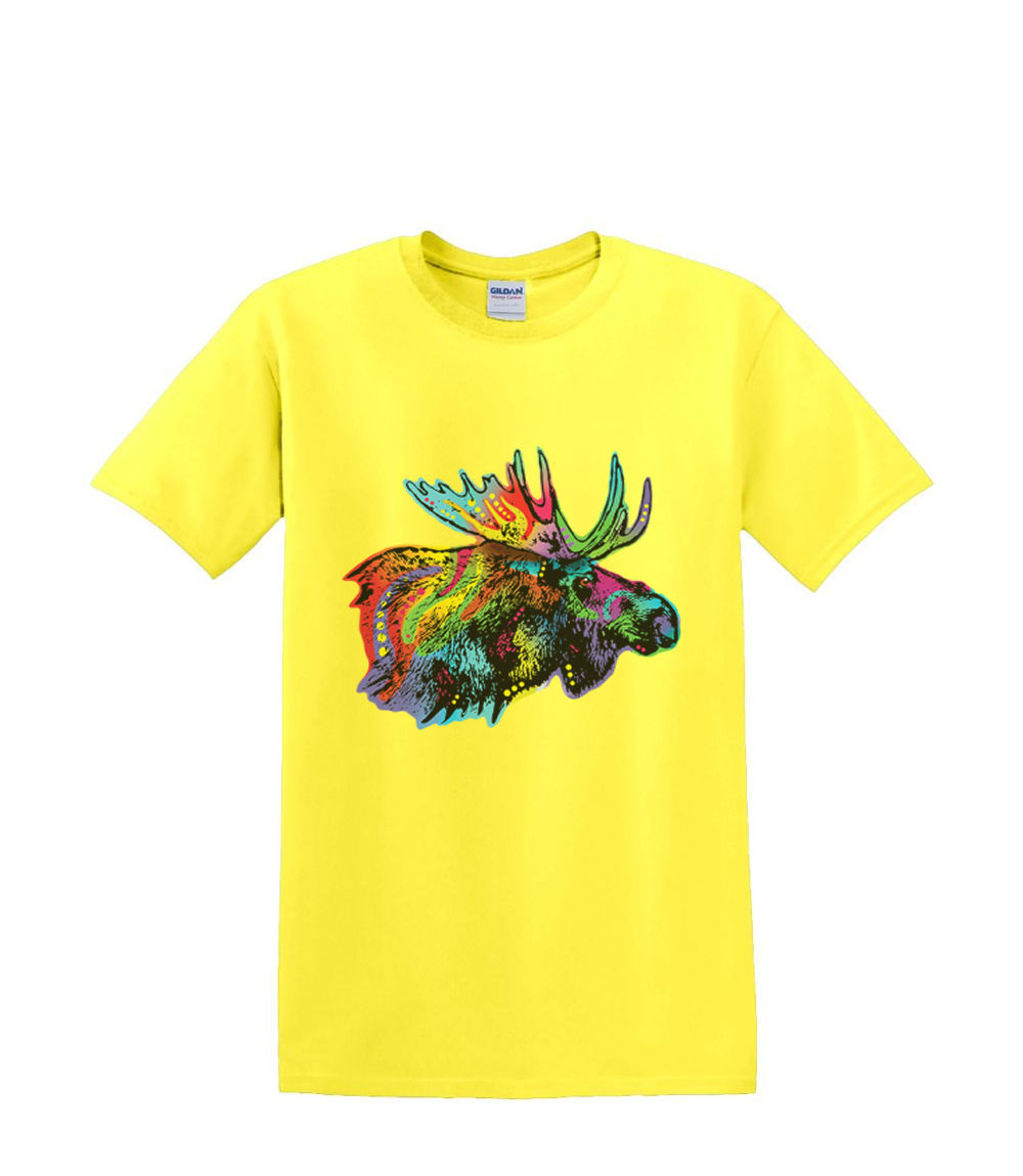 T-Shirt S bis 2XL 3XL - BUNTE ELCHE Neon Fun Erwachsene - Bild 50 von 72