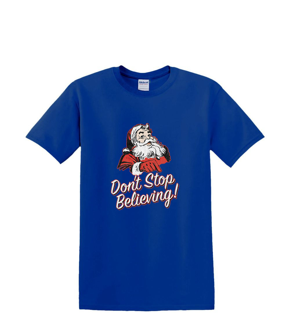 T-Shirt S bis 2XL 3XL - DON'T Stop BELIEVING- WEIHNACHTEN Santa Trip Fun Humor - Bild 35 von 72