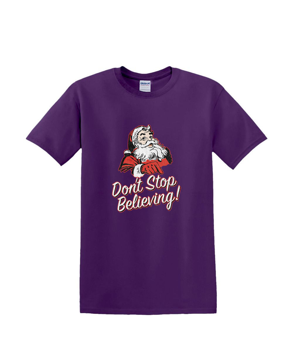 T-Shirt S bis 2XL 3XL - DON'T Stop BELIEVING- WEIHNACHTEN Santa Trip Fun Humor - Bild 25 von 72