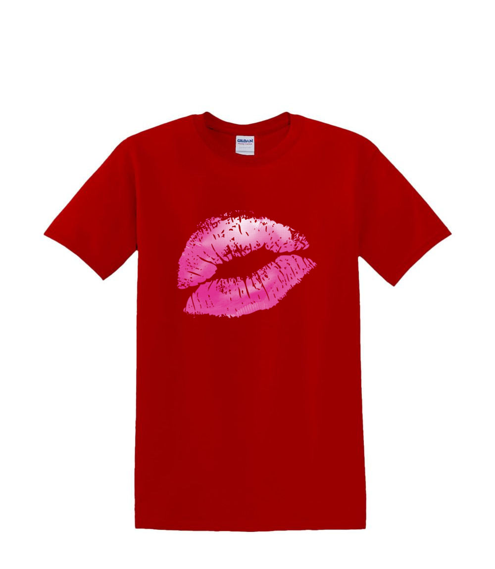 Camiseta S a 2xl 3xl - LABIOS KISISNG Rosa Humor Divertido Adulto - Imagen 71 de 72