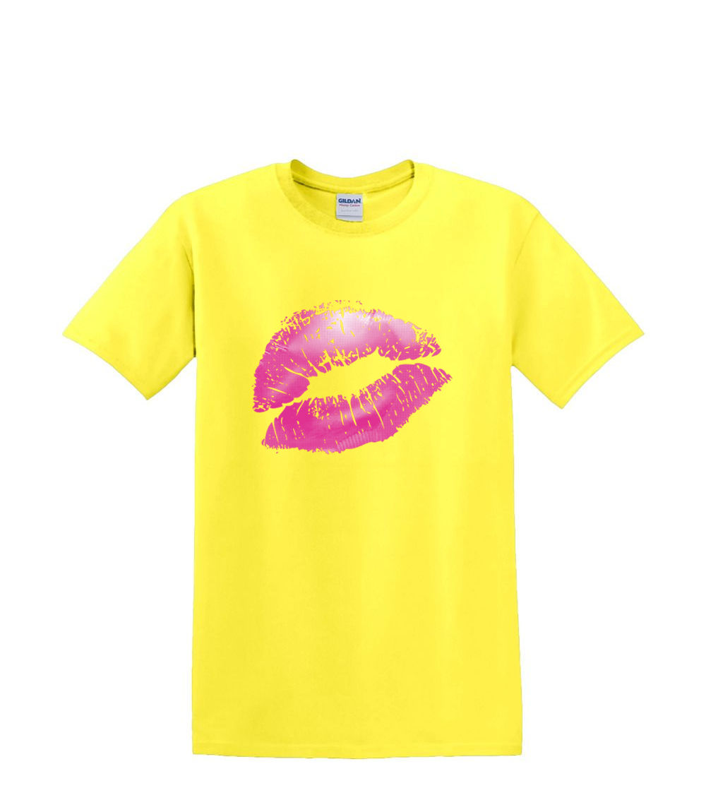 Camiseta S a 2xl 3xl - LABIOS KISISNG Rosa Humor Divertido Adulto - Imagen 29 de 72