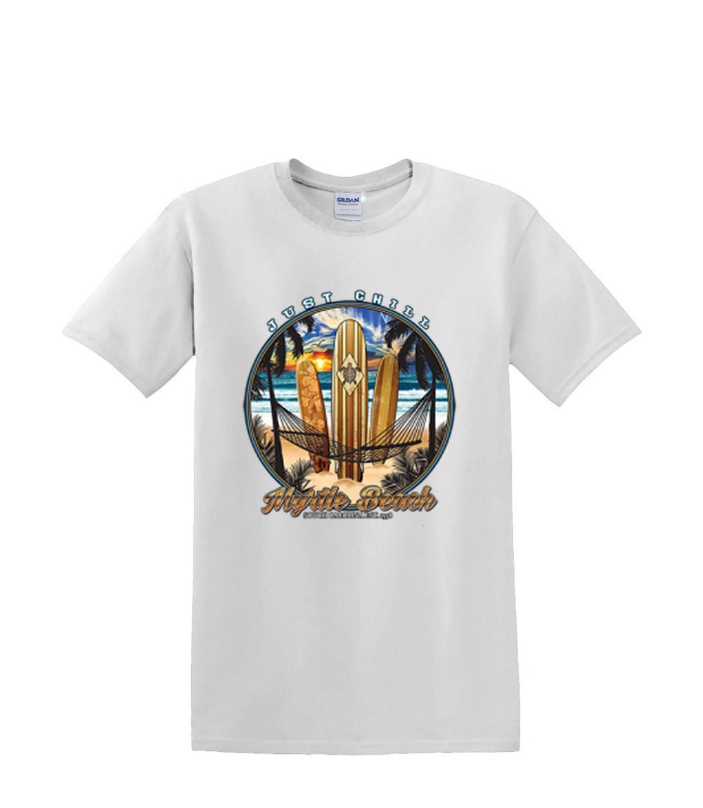 T-Shirt S to 2XL 3XL myrtle beach CHILL surf pARADISE beach boards resort waves - Picture 48 of 72