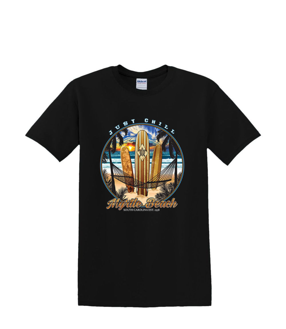 T-Shirt S to 2XL 3XL myrtle beach CHILL surf pARADISE beach boards resort waves - Picture 14 of 72