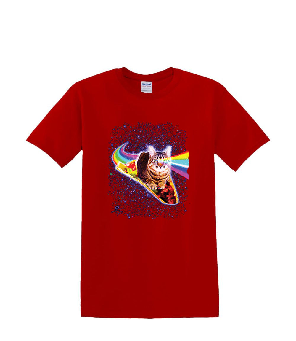 Camiseta S a 2XL 3XL - TACO CAT SPACE atigrado arco iris diversión adulto - Imagen 41 de 72