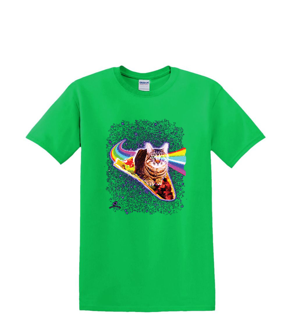 Camiseta S a 2XL 3XL - TACO CAT SPACE atigrado arco iris diversión adulto - Imagen 24 de 72