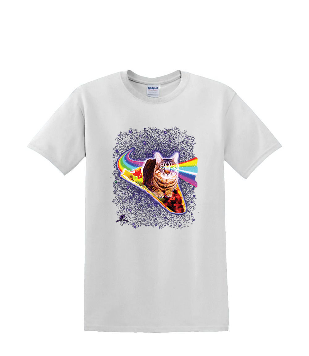 Camiseta S a 2XL 3XL - TACO CAT SPACE atigrado arco iris diversión adulto - Imagen 45 de 72