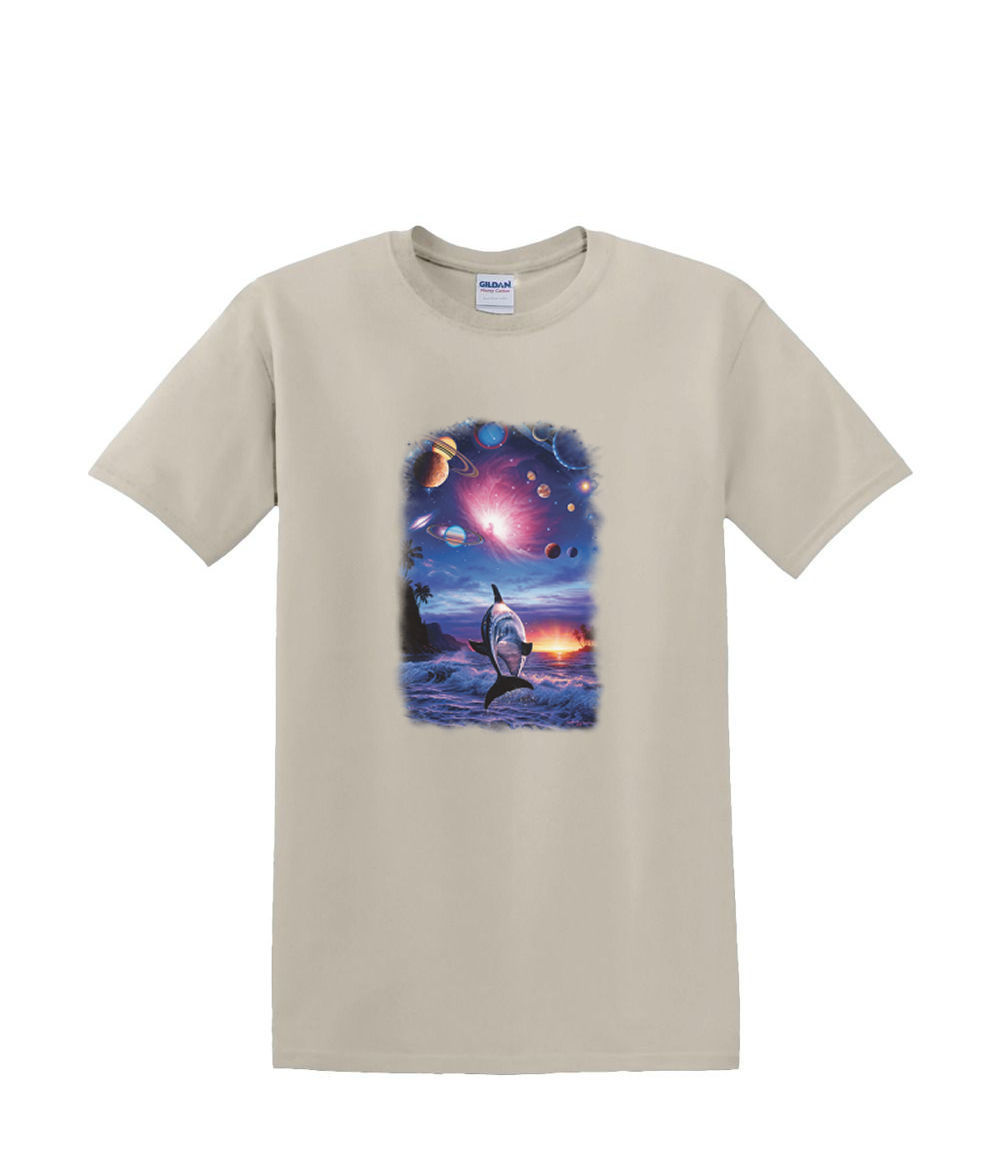T-shirt small to 3xL - DOLPHIN ETERNITY sealife resort beach nautical fun- adult - Picture 23 of 36