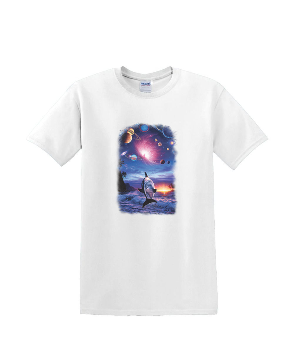T-shirt small to 3xL - DOLPHIN ETERNITY sealife resort beach nautical fun- adult - Picture 11 of 36