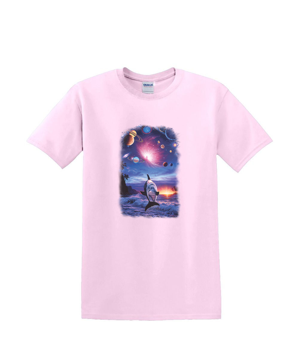 T-shirt small to 3xL - DOLPHIN ETERNITY sealife resort beach nautical fun- adult - Picture 31 of 36