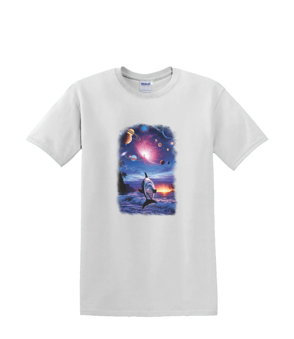 T-shirt small to 3xL - DOLPHIN ETERNITY sealife resort beach nautical fun- adult - Picture 28 of 36